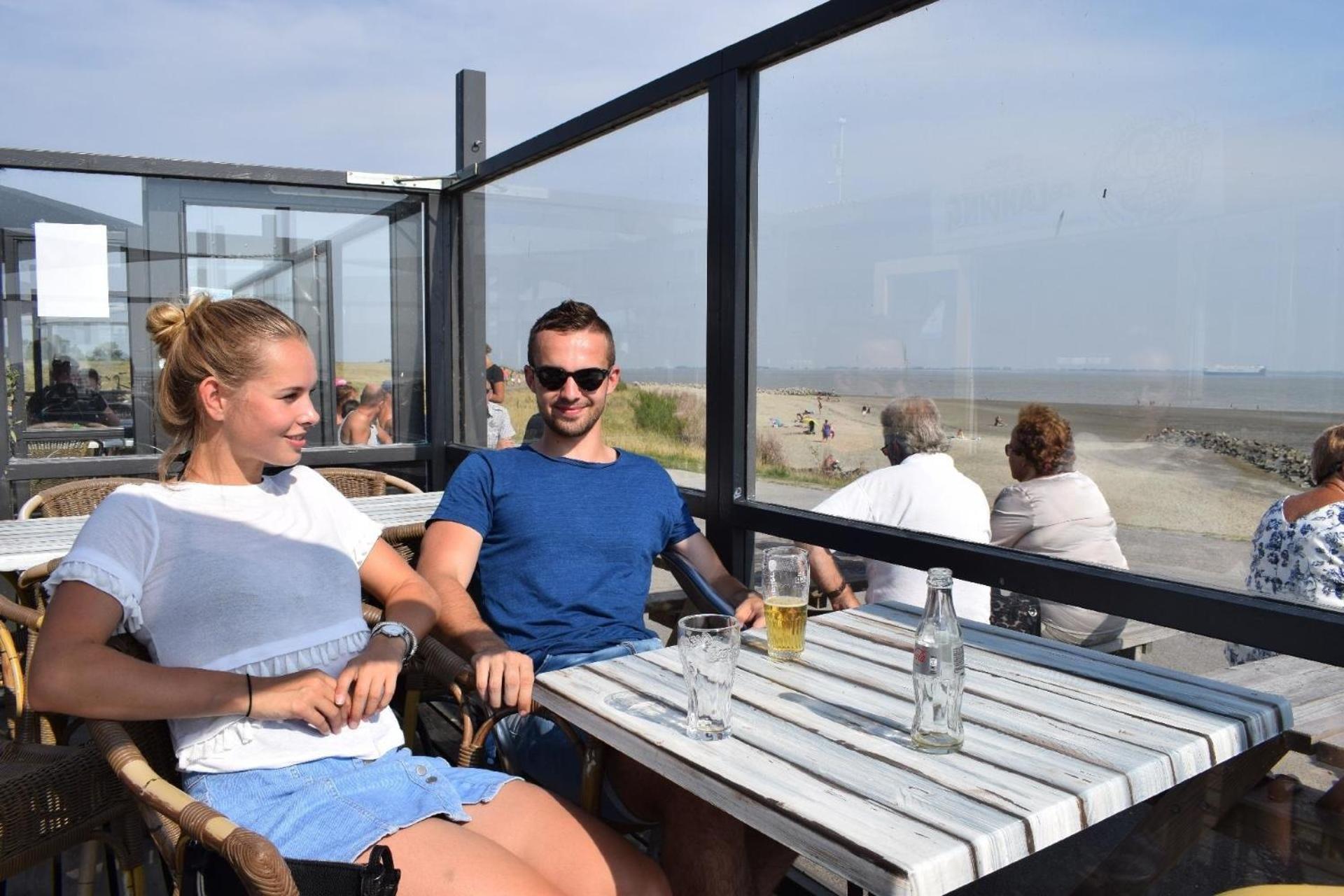 Campingplatz Scheldeoord Zeeland Neben Einem Sandstrand Baarland Dış mekan fotoğraf